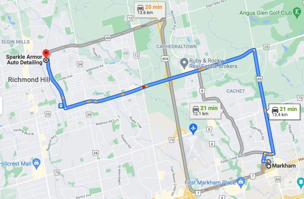 Coming from Markham for hand car wash