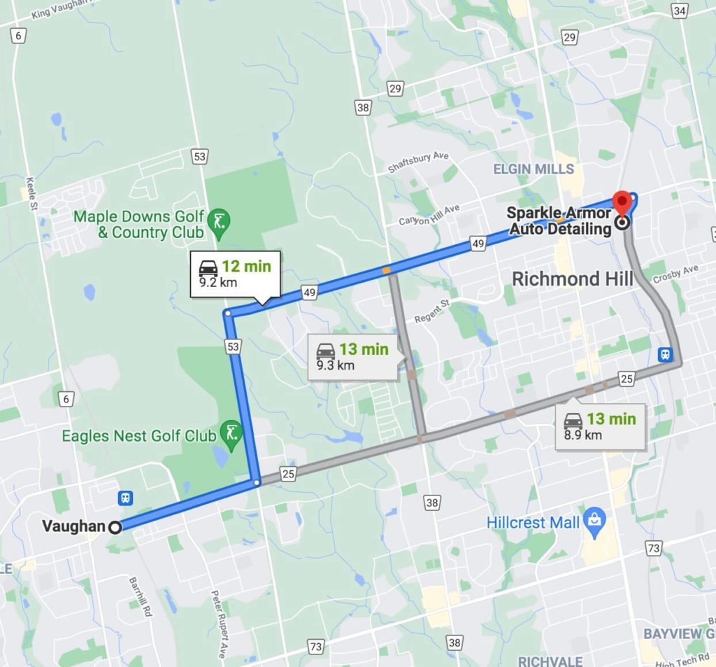 Vaughan car detailing - Sparkle Armor Auto Detailing